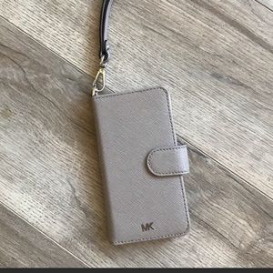 Michael Kors iPhone 7/8 Saffino Leather Case